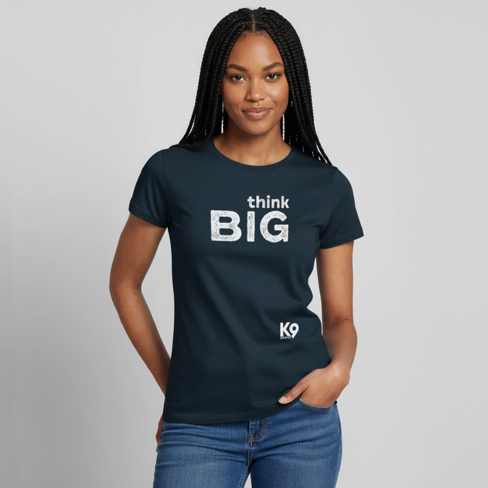K9 Style-Shirt "think BIG" WOMEN edition - Navy