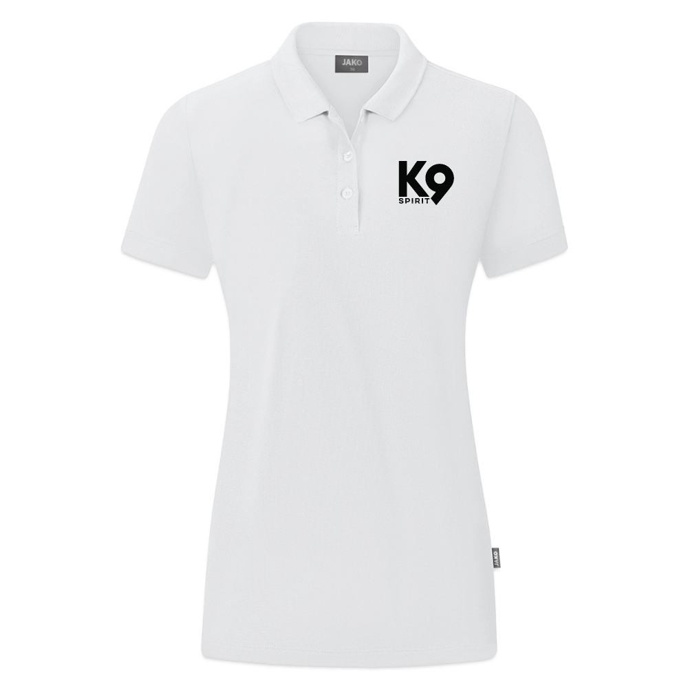 K9 ORGANIC Polo-Shirt "K9 SPIRIT" WOMEN edition - Weiß