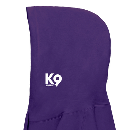 K9 Cozy-Hoodie "DOG on a MISSION" - Lila
