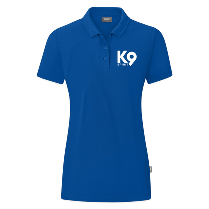K9 ORGANIC Polo-Shirt "on a MISSION TOGETHER" WOMEN edition - Blau