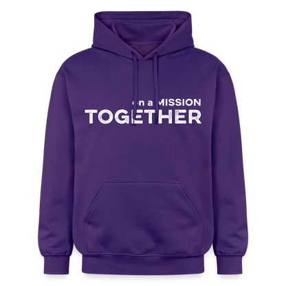 K9 Cozy-Hoodie "on a MISSION TOGETHER" - Lila