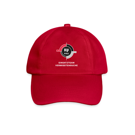 K9 PRO Base-Cap „K9 PRO Einsatzteam Vermisstensuche“ UNISEX edition - klassisch Rot