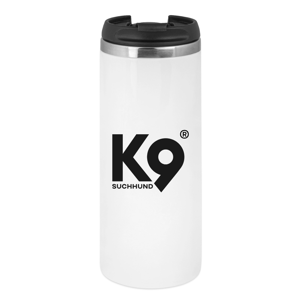 K9 CLASSIC Thermobecher „TRAIL from the HEART“ - Weiß