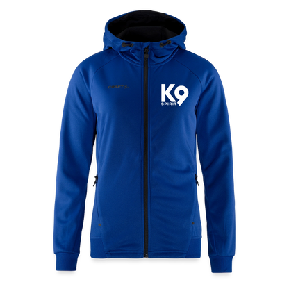K9 Spirit PREMIUM Hoodie-Jacket "K9 SPIRIT" WOMEN edition - Royalblau