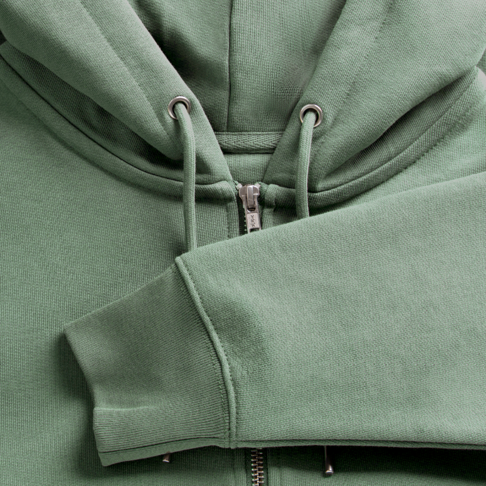 Sniffer DOGTRAINING Hoodie-Jacket „#TRUSTTHEINSTINCTS“ UNISEX edition - Helles Graugrün