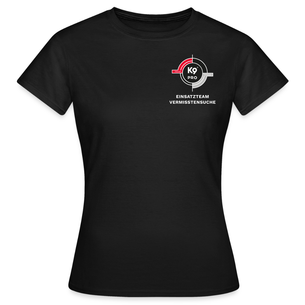 K9 PRO Premium-Shirt "K9 PRO Vermisstensuche" WOMEN edition - Schwarz