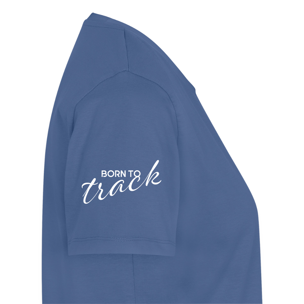 Sniffer Premium-Shirt „BORN to Track“ WOMEN edition - Taubenblau
