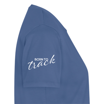 Sniffer Premium-Shirt „BORN to Track“ WOMEN edition - Taubenblau