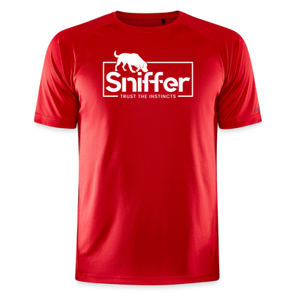 Sniffer Trainings-Shirt "BORN TO TRACK" UNISEX edition - Rot