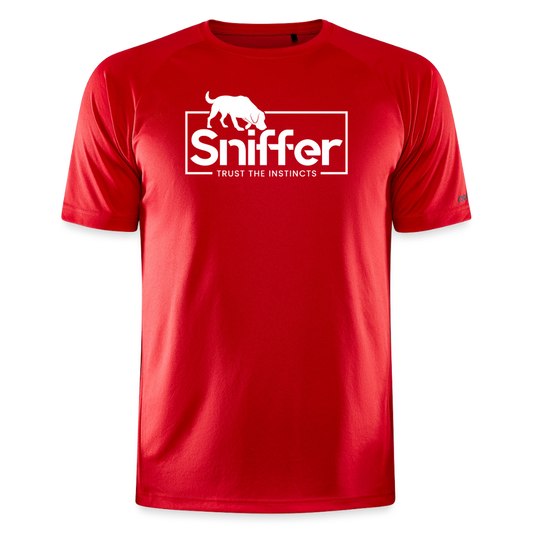 Sniffer Trainings-Shirt "BORN TO TRACK" UNISEX edition - Rot