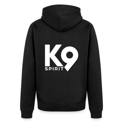 K9 Organic Zip-Hoodie "EGAL. doesn't matter" - Schwarz