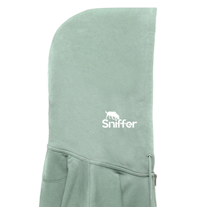 Sniffer DOGTRAINING Hoodie-Jacket „#TRUSTTHEINSTINCTS“ UNISEX edition - Helles Graugrün
