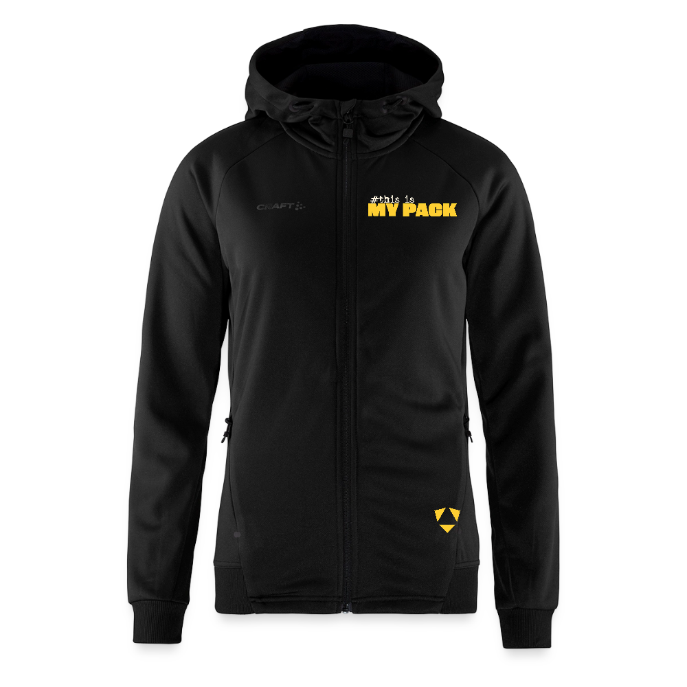 MyPack Craft-Sweatjacke "#this is MY PACK" WOMEN edition - Schwarz