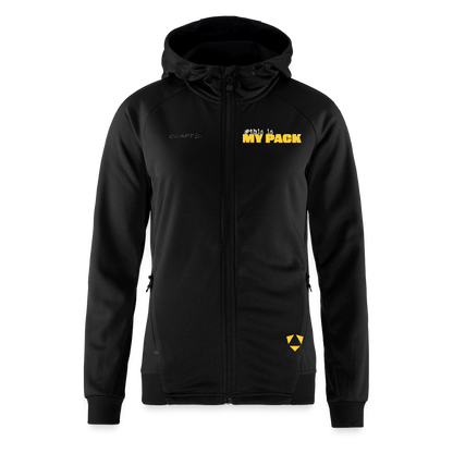 MyPack Craft-Sweatjacke "#this is MY PACK" WOMEN edition - Schwarz