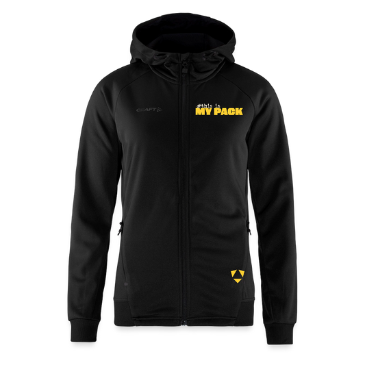 MyPack Craft-Sweatjacke "#this is MY PACK" WOMEN edition - Schwarz