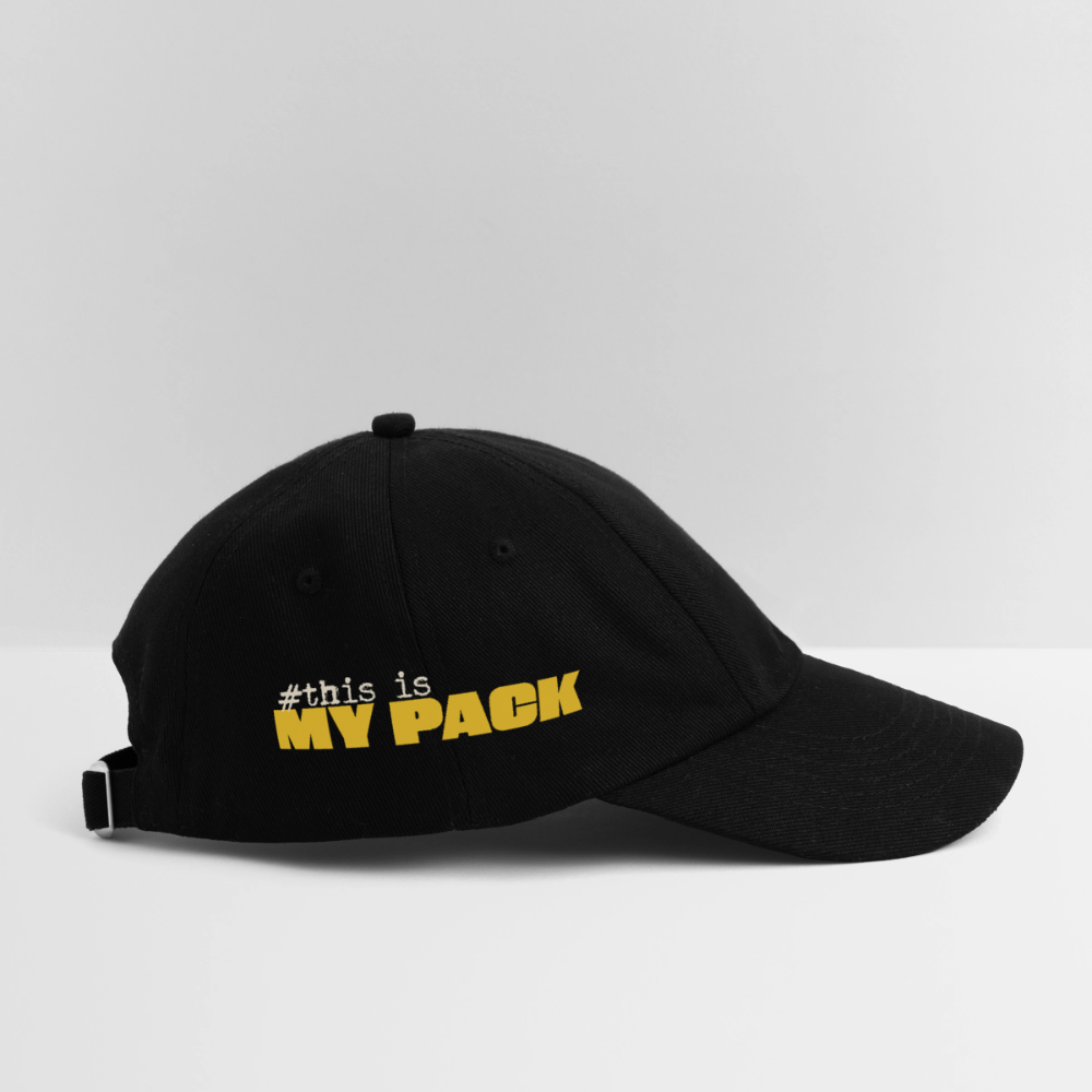 MyPack Base-Cap "#this is MY PACK" UNISEX edition - Schwarz/Schwarz