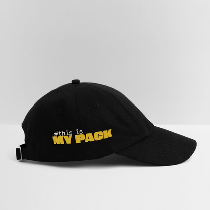 MyPack Base-Cap "#this is MY PACK" UNISEX edition - Schwarz/Schwarz