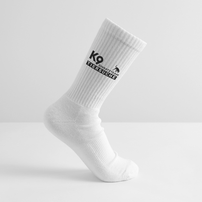 K9 TIERSUCHE Crew-Socks "K9 Einsatzteam" UNISEX edition - Weiß