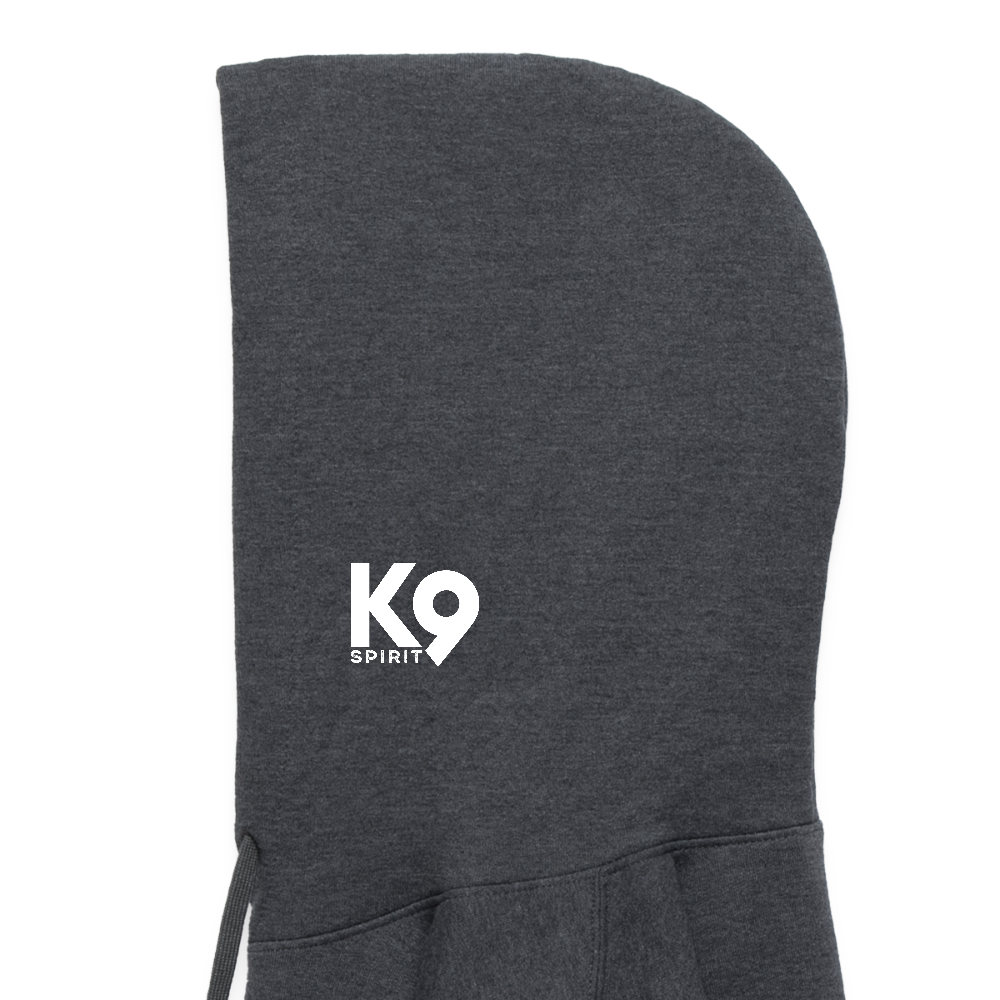 K9 Cozy-Hoodie "on a MISSION TOGETHER" - Dunkelgrau meliert