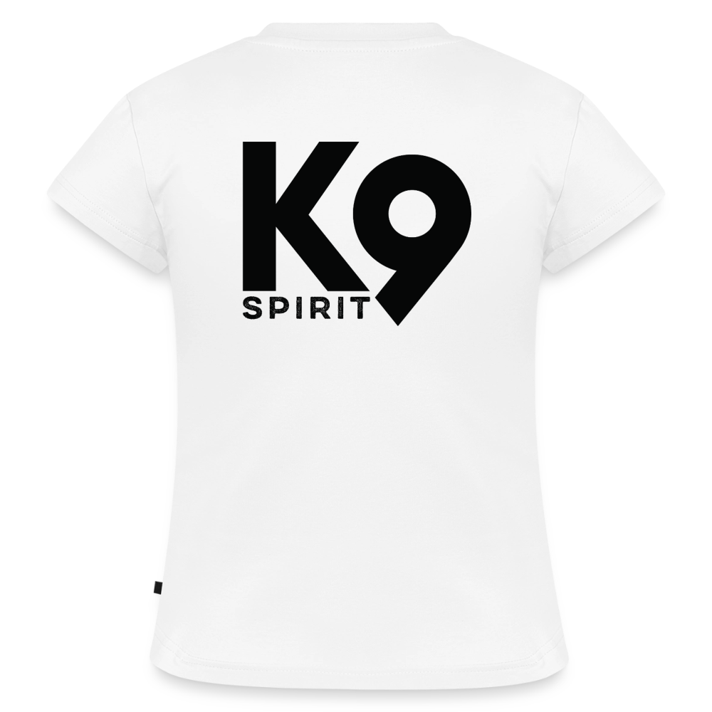K9 SLIM-FIT Organic-Shirt "K9 SPIRIT" - Weiß