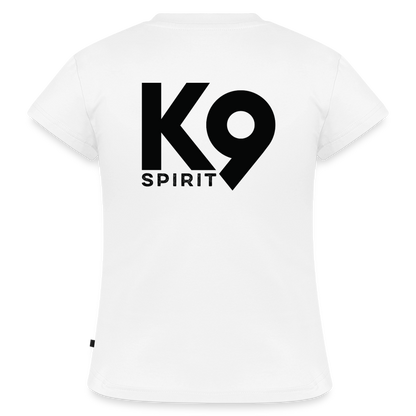 K9 SLIM-FIT Organic-Shirt "K9 SPIRIT" - Weiß