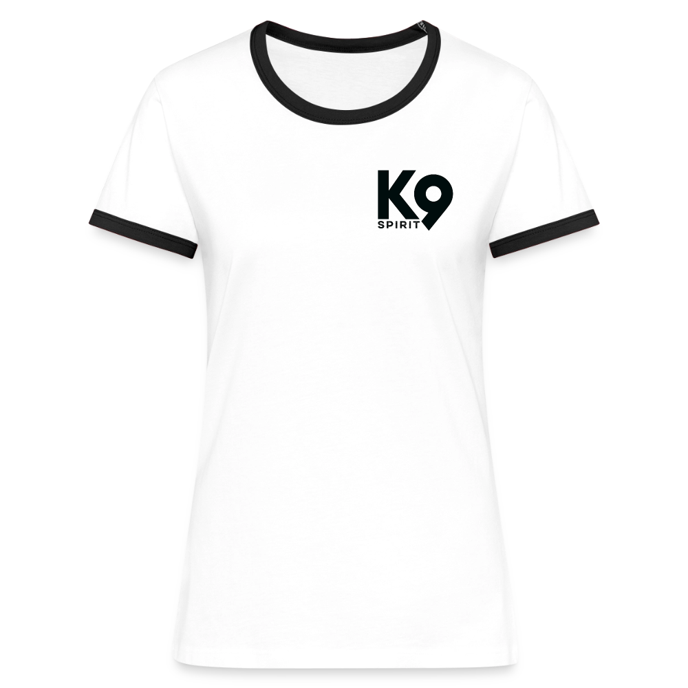 K9 GERMANY Retro-Shirt „K9 SPIRIT“ WOMEN edition - Weiß/Schwarz