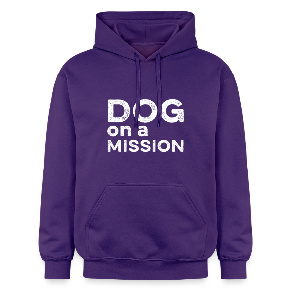 K9 Cozy-Hoodie "DOG on a MISSION" - Lila
