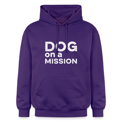 K9 Cozy-Hoodie "DOG on a MISSION" - Lila