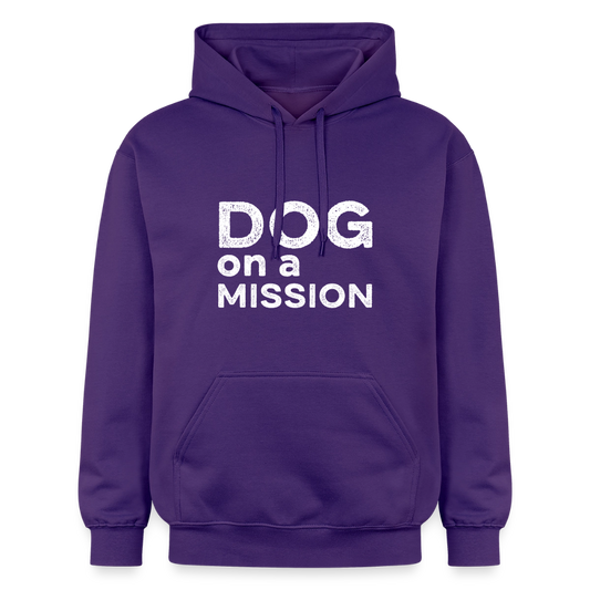 K9 Cozy-Hoodie "DOG on a MISSION" - Lila