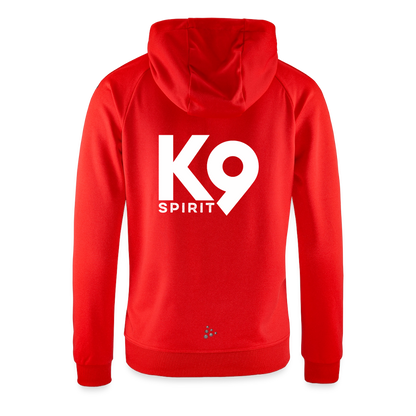 K9 Spirit PREMIUM Hoodie-Jacket "K9 SPIRIT" WOMEN edition - Rot