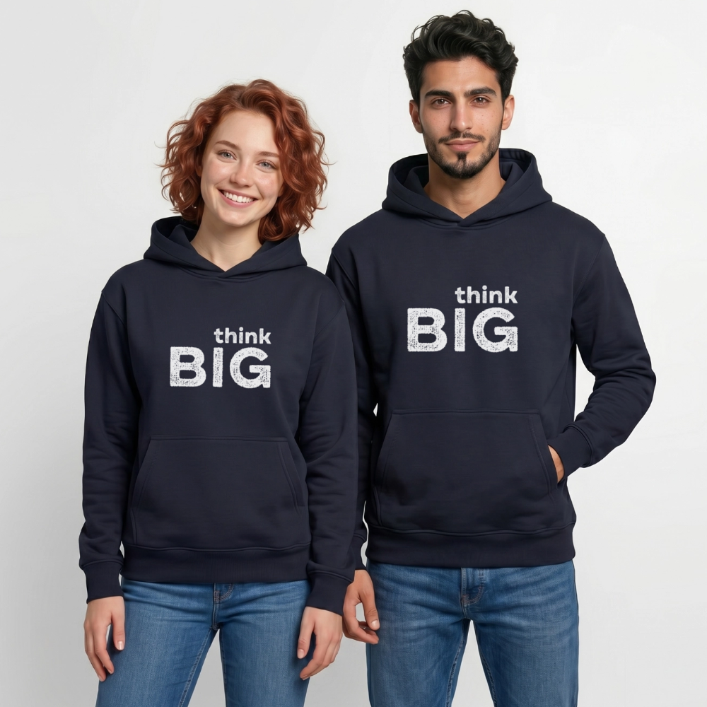 K9 Suchhund Organic-Hoodie „Think BIG“ UNISEX edition - Navy