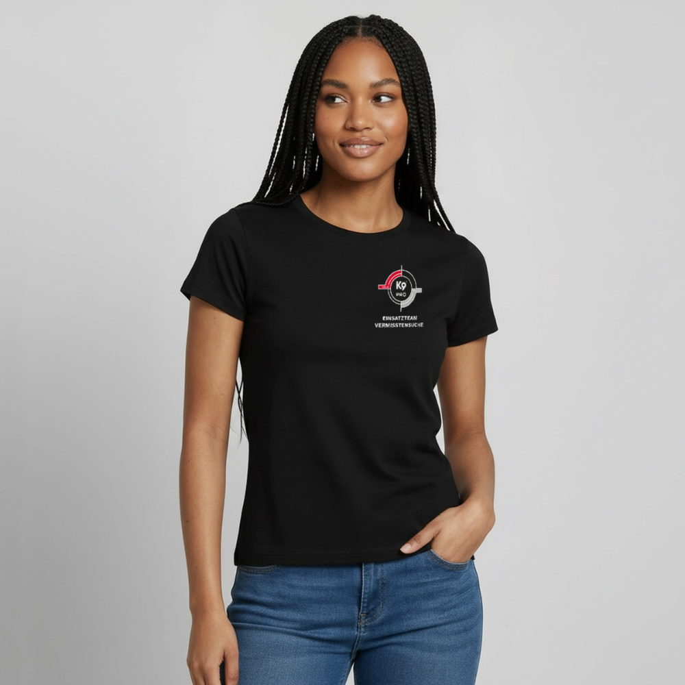 K9 PRO Premium-Shirt "K9 PRO Vermisstensuche" WOMEN edition - Schwarz