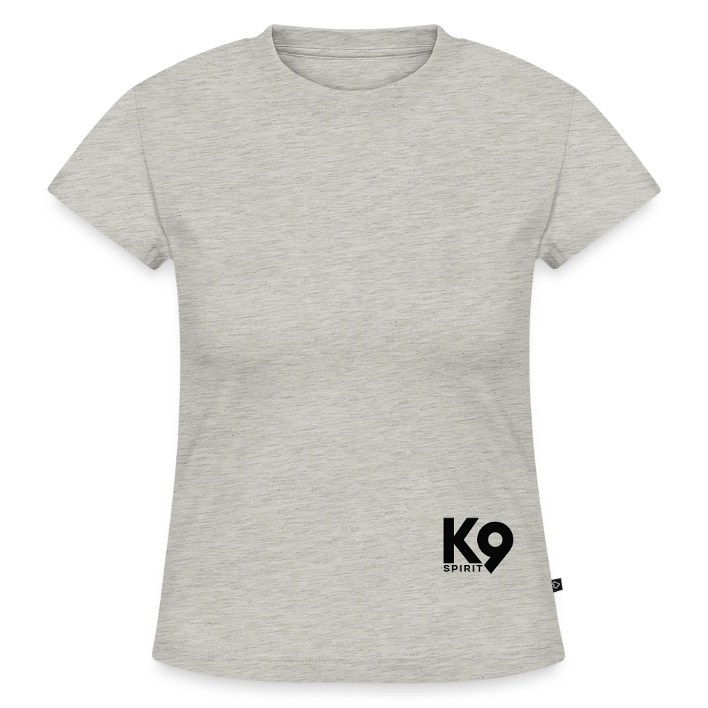 K9 SLIM-FIT Organic-Shirt "K9 SPIRIT" - Grau meliert