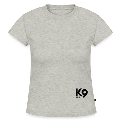 K9 SLIM-FIT Organic-Shirt "K9 SPIRIT" - Grau meliert