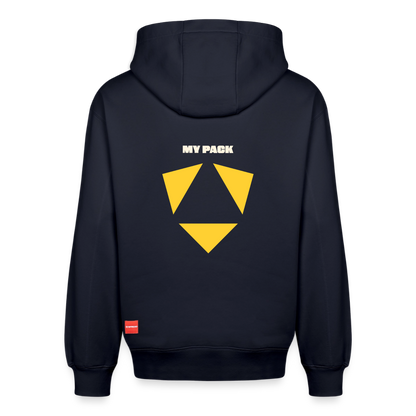 MyPack Casual-Hoodie "KNOW LESS. TRUST MORE. LEAD BETTER." UNISEX edition - Navy