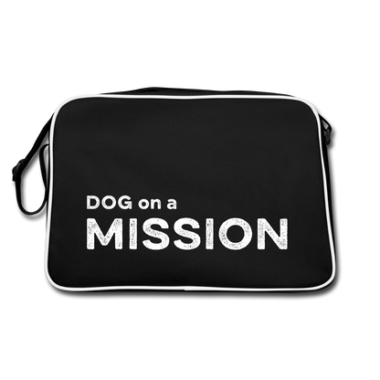 K9 TRAINER Retro-Tasche „K9 TRAINER“ - Schwarz/Weiß