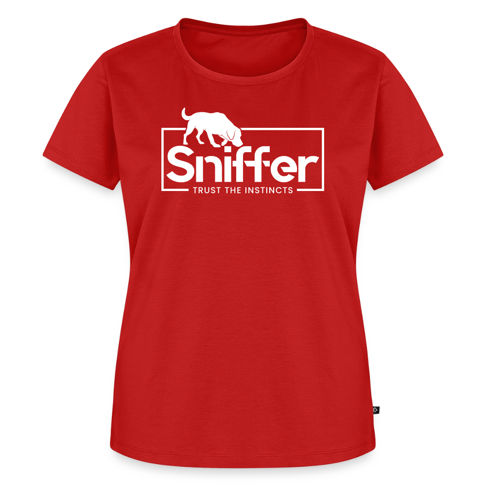 Sniffer Premium-Shirt „BORN to Track“ WOMEN edition - Rot