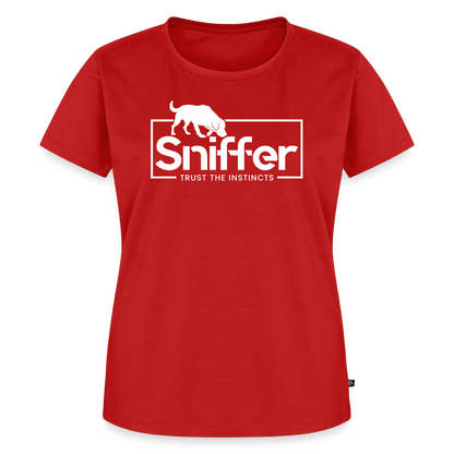 Sniffer Premium-Shirt „BORN to Track“ WOMEN edition - Rot