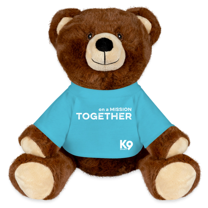 K9 Motivation-Bear "on a MISSION TOGETHER" - Atollblau