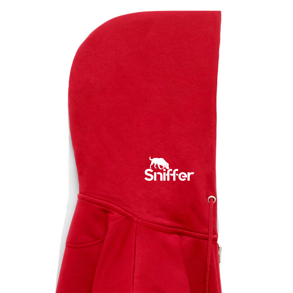 Sniffer DOGTRAINING Hoodie-Jacket „#TRUSTTHEINSTINCTS“ UNISEX edition - Rot