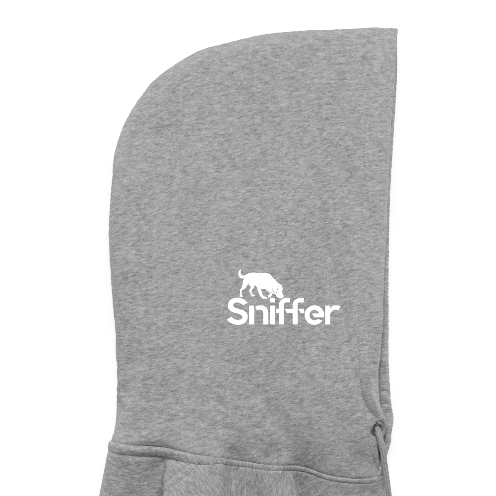Sniffer ORGANIC  Premium-Hoodie „BORN to track“  UNISEX edition - Hellgrau marmoriert
