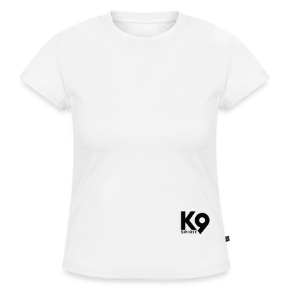 K9 SLIM-FIT Organic-Shirt "K9 SPIRIT" - Weiß