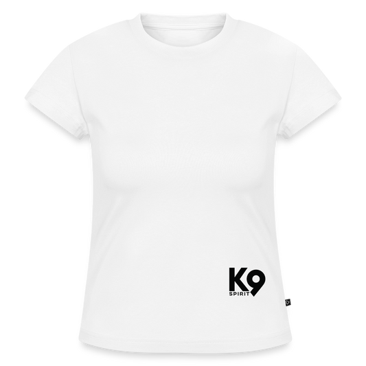 K9 SLIM-FIT Organic-Shirt "K9 SPIRIT" - Weiß