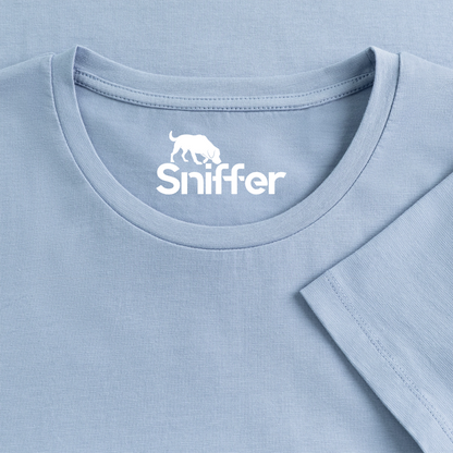 Sniffer Premium-Shirt „BORN to Track“ WOMEN edition - Hellblau
