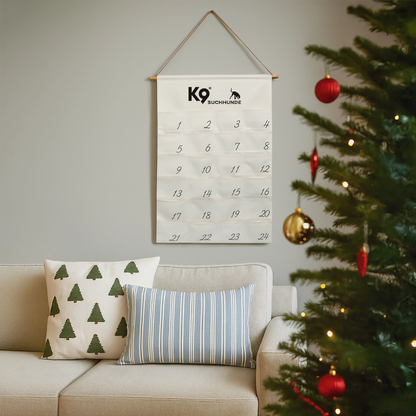 K9 Adventskalender „Suchhunde“ zum Selberbefüllen - Naturweiß