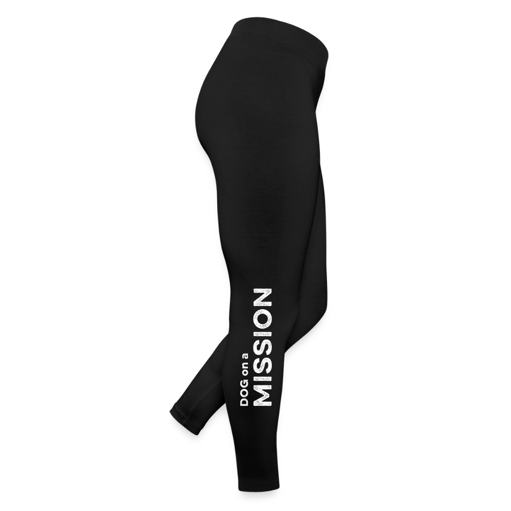 K9 Suchhund Classic-Leggings „DOG on a MISSION“ WOMEN edition - Schwarz