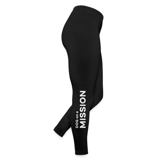 K9 Suchhund Classic-Leggings „DOG on a MISSION“ WOMEN edition - Schwarz