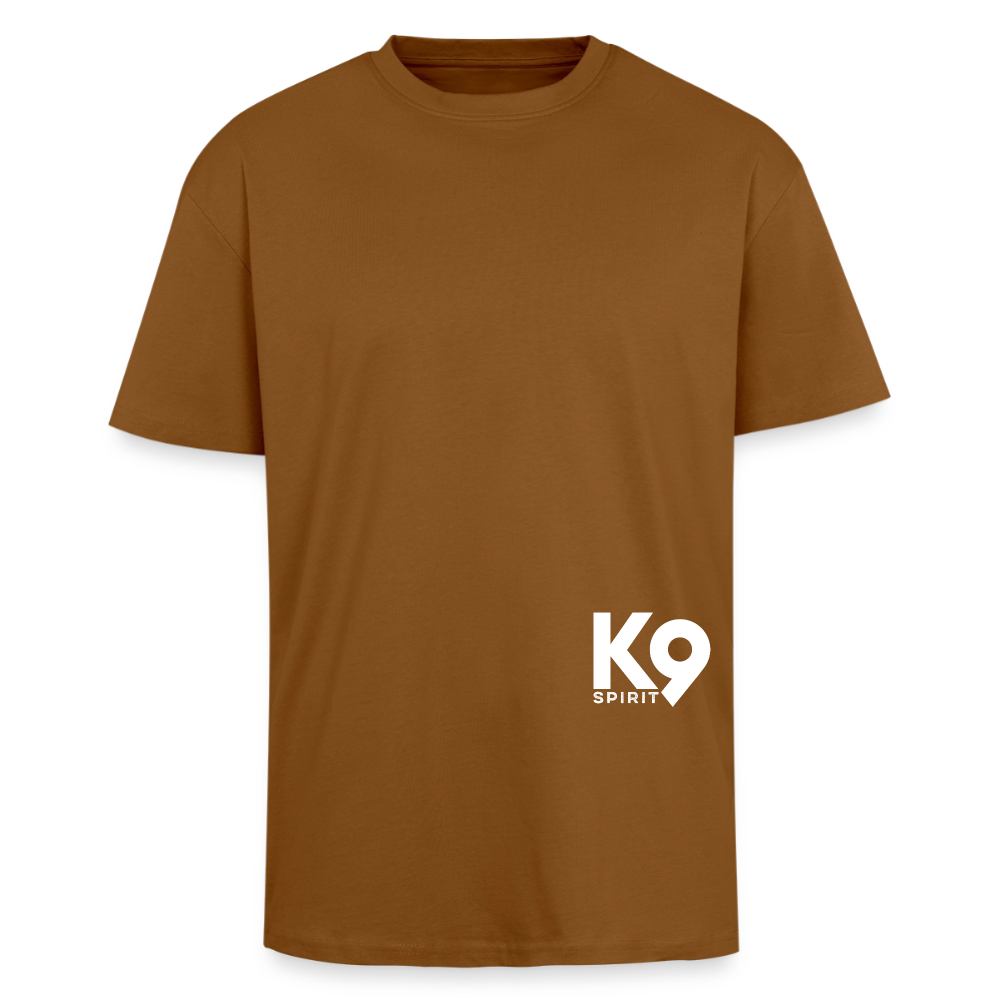 K9 HEAVY OVERSIZE Organic-Shirt "K9 SPIRIT" - Toffee