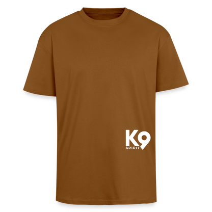 K9 HEAVY OVERSIZE Organic-Shirt "K9 SPIRIT" - Toffee