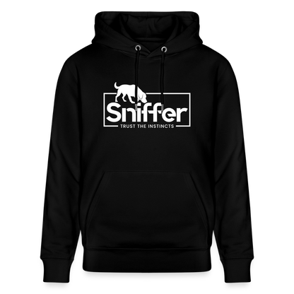 Sniffer ORGANIC  Premium-Hoodie „BORN to track“  UNISEX edition - Schwarz